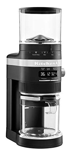 Kitchenaid Kcg8433bm Molinillo De Café Con Fresas, 10 Oz, Ne