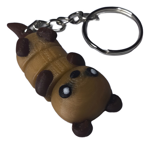 Llaveros Articulados 3d De Animalitos | Modelos Variado Marrón Claro Y Marron Oscuro