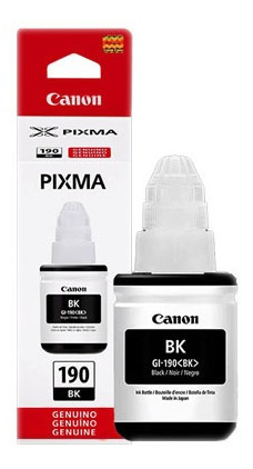 Tinta Canon Pixma Negra 190 Original Gl-190bk Nnet