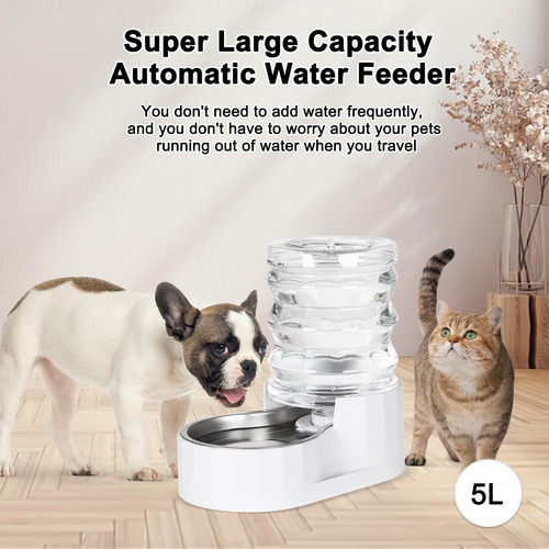 Bebedero Automático Para Mascotas Rizzari Gravity De Acero I