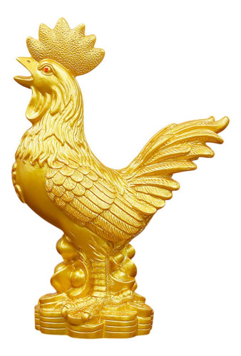 Estatua De Gallo Escultura Animal Exhibición Ornamento S