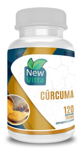 Suplemento Cúrcuma 120 Comprimidos New Vitta