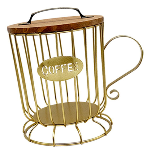 Soporte Para Cápsulas De Café, Organizador, Jaula De L Oro