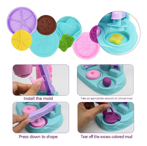 Molde De Plastilina Colorido Para Hacer Helados De Plastilin