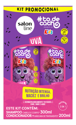 Salonline Kit Shampo + Condicionador Todecachos - Uva