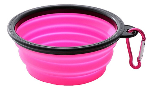 Plato De Goma Plegable Portátil Para Agua O Comida Mascotas