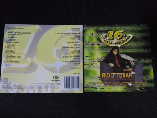 Rigo Tovar 16 Kilates Musicales Cd