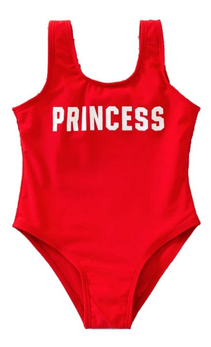 Mono Traje De Baño Princess Verano Playa Niña 1pz