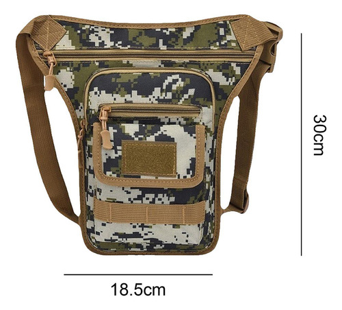 Bolsa Cartuchera Para Motocicleta, Bolsa Camuflaje Verde