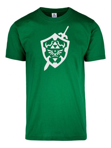 Playera The Legend Of Zelda Escudo Hyliano Gamer Nintendo 