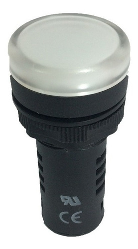 Sinaleiro Led Branco 22mm L20-r1-wp 110v Ip65 - Metaltex Luz Verde 127v