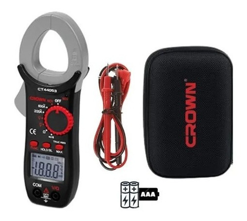 Imagen 1 de 6 de Pinza Amperimetrica Tester Multimetro Tenaza 600v Crown