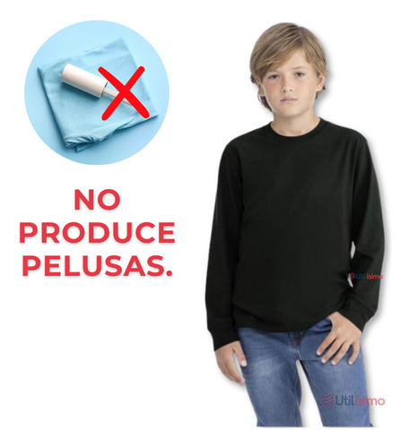 Pack 6 Camiseta Algodón Primera Capa Invierno Niño