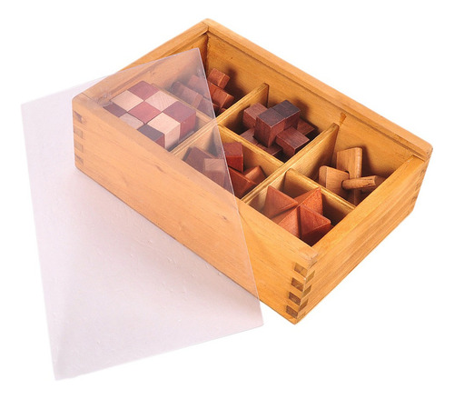 Jj Kongming Cerradura De Cubo Rompecabeza De Madera Con Toy