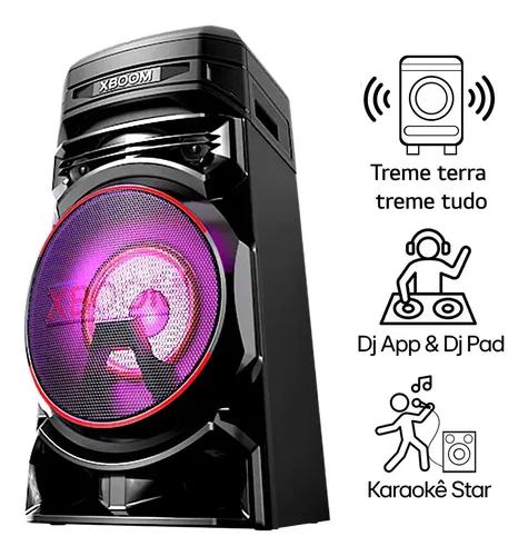 Torre de som LG XBOOM com DJ e LED