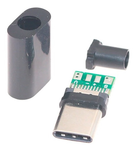 Imagen 2 de 7 de Ficha Conector Usb Tipo C Macho