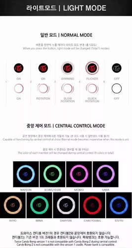 Dos Veces Lightstick Bluetooth V2 Original Candy Bong Z Conc