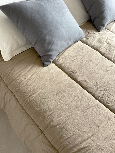 Acolchado Reversible Pret A Home King Tusor Visón