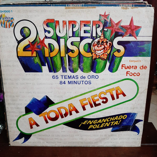 Vinilo A Toda Fiesta 2 Superdiscos Enganchados 84 Minuto Cp2