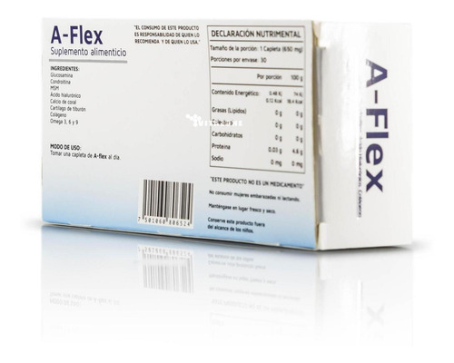 Glucosamina Condroitina Colageno 30 Capletas A-flex Ypenza