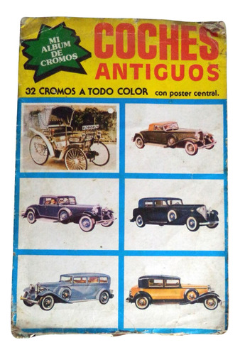Álbum Figurinhas Coches Antiguos Carros Antigos Completo 32