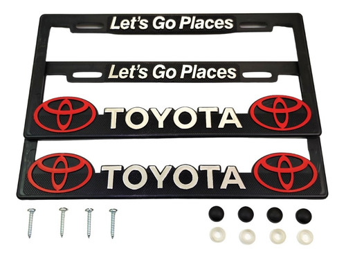 Porta Placas Toyota Camioneta Auto Camion Marcos Kit Lgp