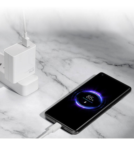 Cargador Xiaomi 67w Original Tipo C Redmi Note Poco Mi Ultra Blanco