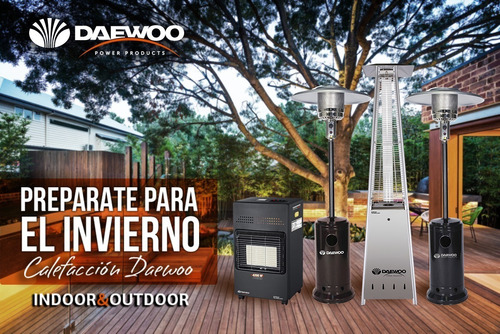 Imagen 5 de 10 de Calefactor Hongo Estufa Exterior Daewoo Patio Gas Sombrilla