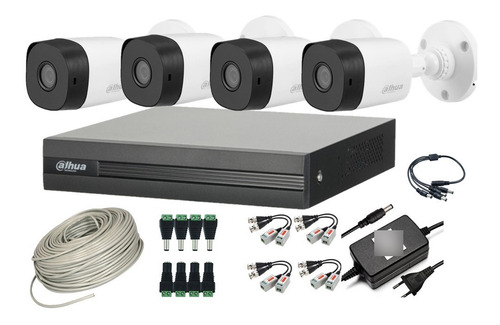 Cctv Kit Pro Dahua 4 Cam 2mp Utp/balun Ins Magnotecspa
