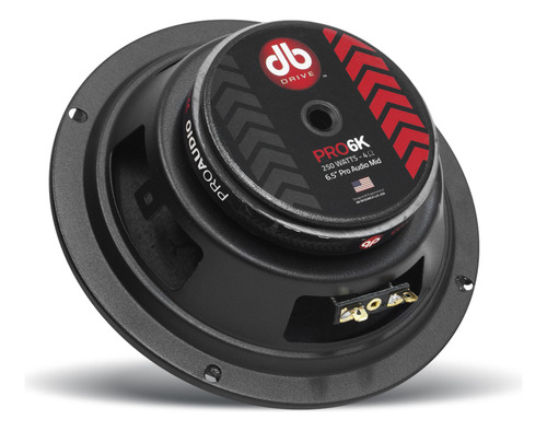 Set De Medios Rangos 6.5plg Db Drive Pro6k Elite Pro 2vias Negro