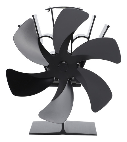 Ventilador De Estufa De Leña Vertical, 6 Aspas, Térmico