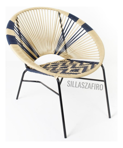 Juego Set Sillas Tejidas Artesanales Balcón Terraza Jardín