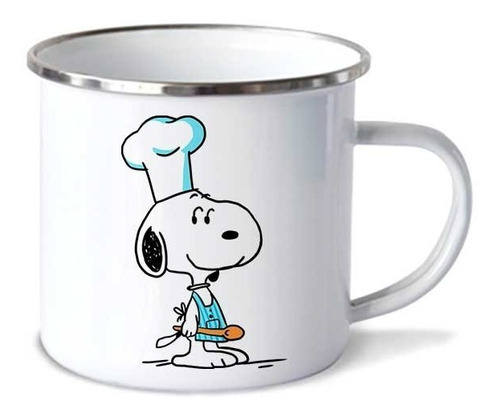 Taza Pocillo Snoopy Chef 8 De Peltre (10oz=300ml)