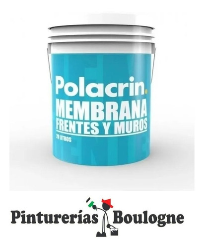 Polacrin Frentes Y Muros X 20 Litros. Pinturerias Boulogne