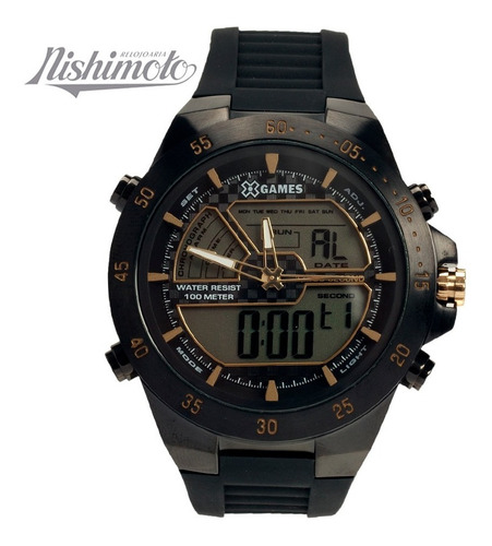 Relógio Xgames Masculino Anadigi Xmnpa006 Bxpx Preto