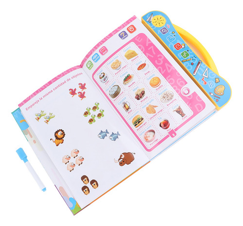 Libro Didáctico Interactivo Aprendizaje Bilingüe Para Niños