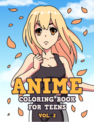 Libro: Anime Coloring Book For Teens - Volume 2: Japanese An