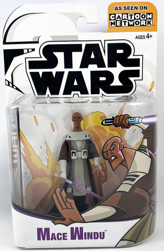 Star Wars Clone Wars Cartoon Network - Mace Windu Hasbro