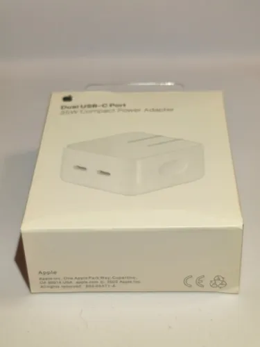 Carregador Usb-c De 35w Com Duas Portas Apple A2571 | Parcelamento