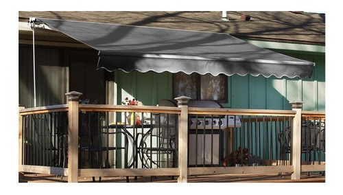Imagen 2 de 2 de Toldo Retráctil 4x2.5 Mts Simple Gris Terraza