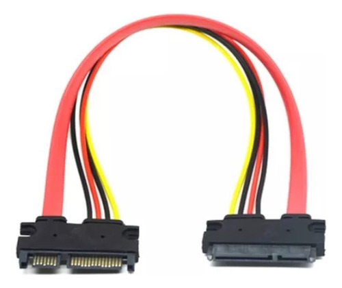 Cable Extension Sata 30cm Macho Hembra 7 + 15 Pin + Envio