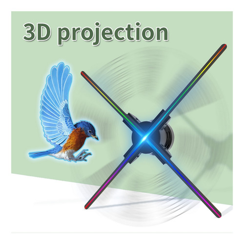 3d Holograma Fan Display Estéreo Flotante Publicidad