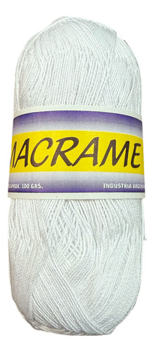 Hilo Macrame En Ovillo Por 500 Gr Blanco