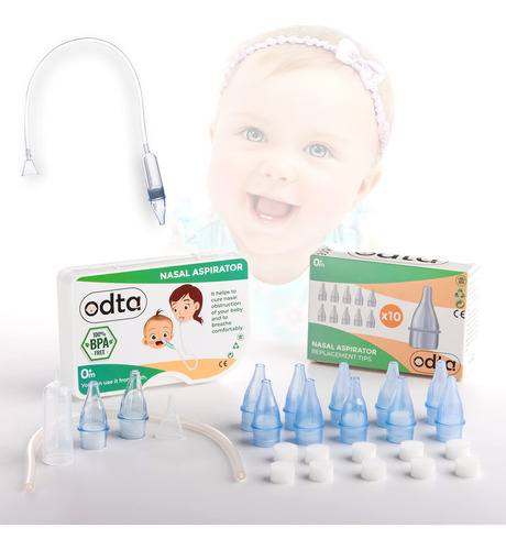 Aspirador Nasal Reutilizable De Odta Con 22 Filtros De Higie