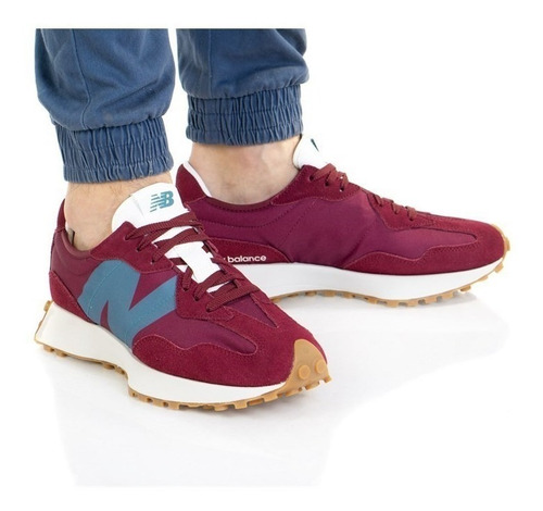 Imagen 8 de 10 de Zapatillas Hombre Original New Balance | Ms 327 He1 - Bordó