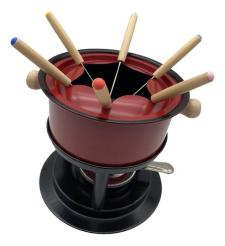 Fondue Maker Pot Fondue Pot Con 6 Palos Multiusos Fondue Pot
