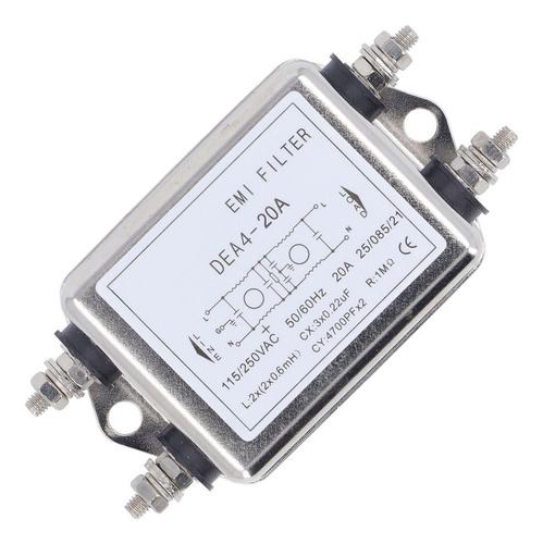 Filtro Supresor De Ruido Emi, Filtro De Alimentación, 2 Polo