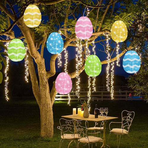 Huevo De Pascua Luces De Cadena, 19.5ft 48 Leds Lintern...