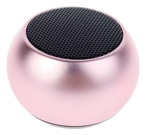 Caixinha Som Bluetooth Tws Metal Mini Speaker Amplificada 3w Cor Rosa
