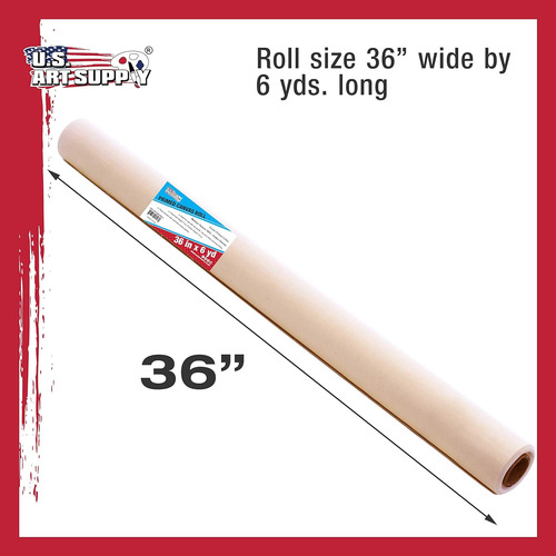 Rollo De Lienzo De Algodón Triple, 91cm X 549m, Para Pintura